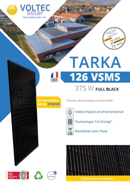 panneaux solaire photovoltaïque Voltec  Tarka