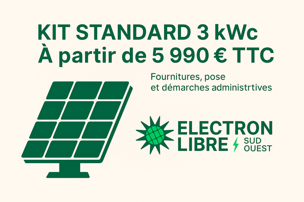 prix installation panneau 3kWc